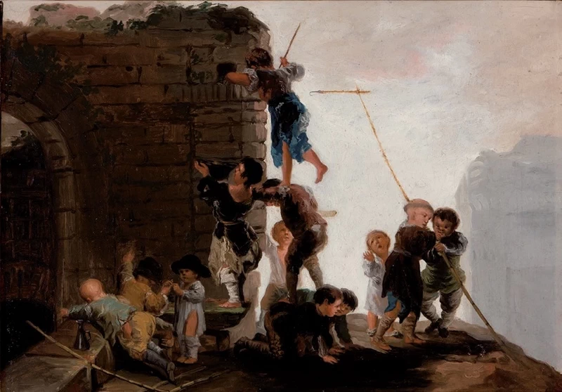 Francisco de Goya y Lucientes - 311, Bambini in cerca di nidi, Colegio Fundación Santamarca, Madrid